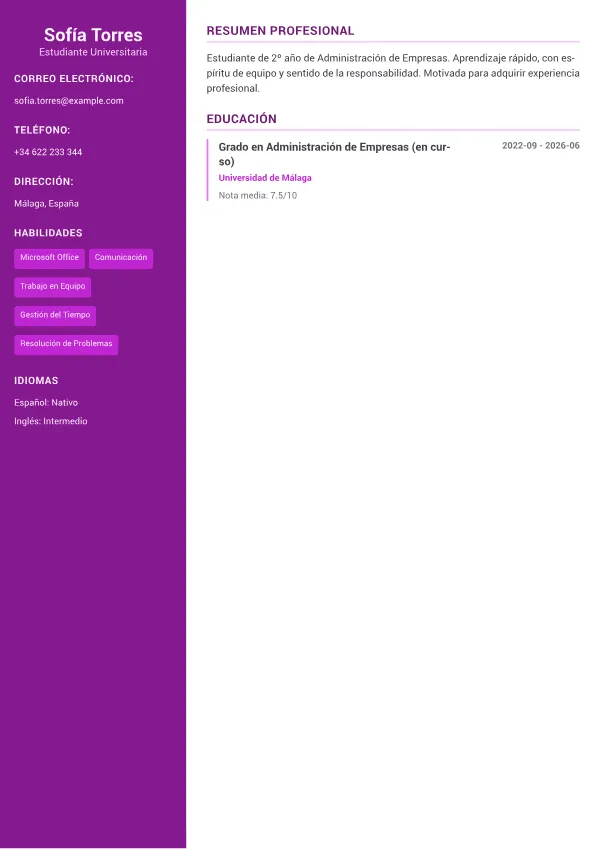 Becario CV – Acento Creativo