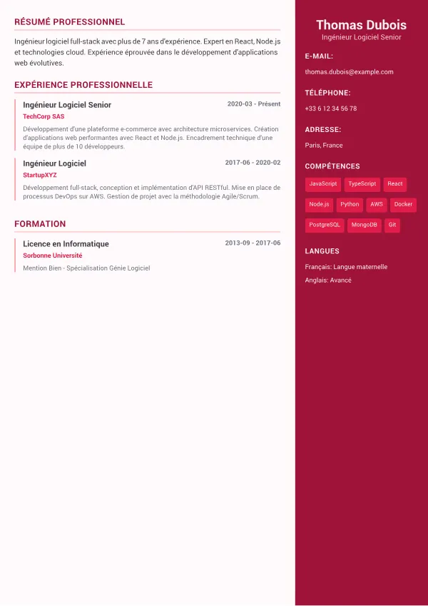 Sidebar Couleur Plus